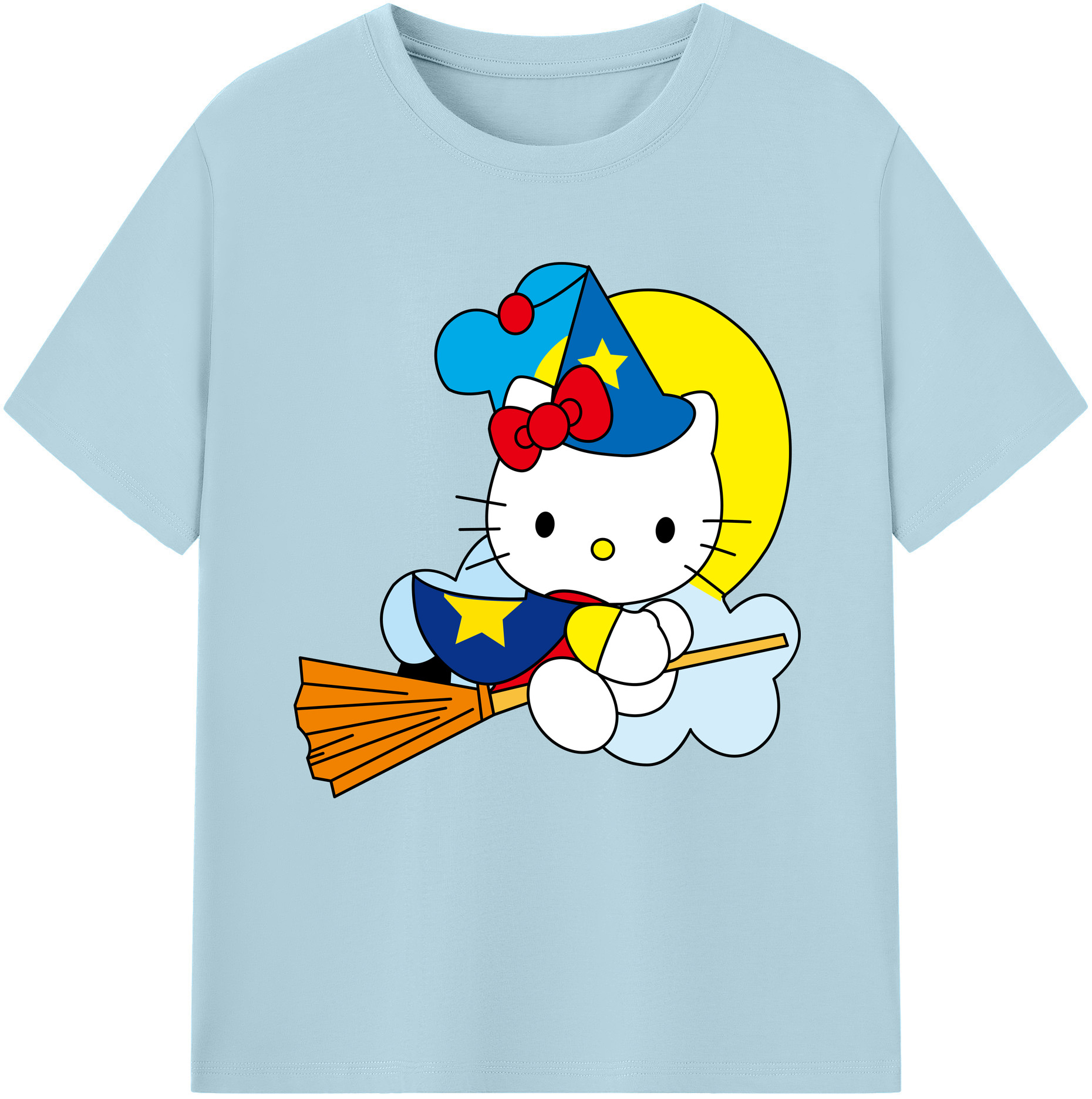 （画像用） Hello Kitty ハローキティ 綿100％半袖Tシャツ（フロントプリント）